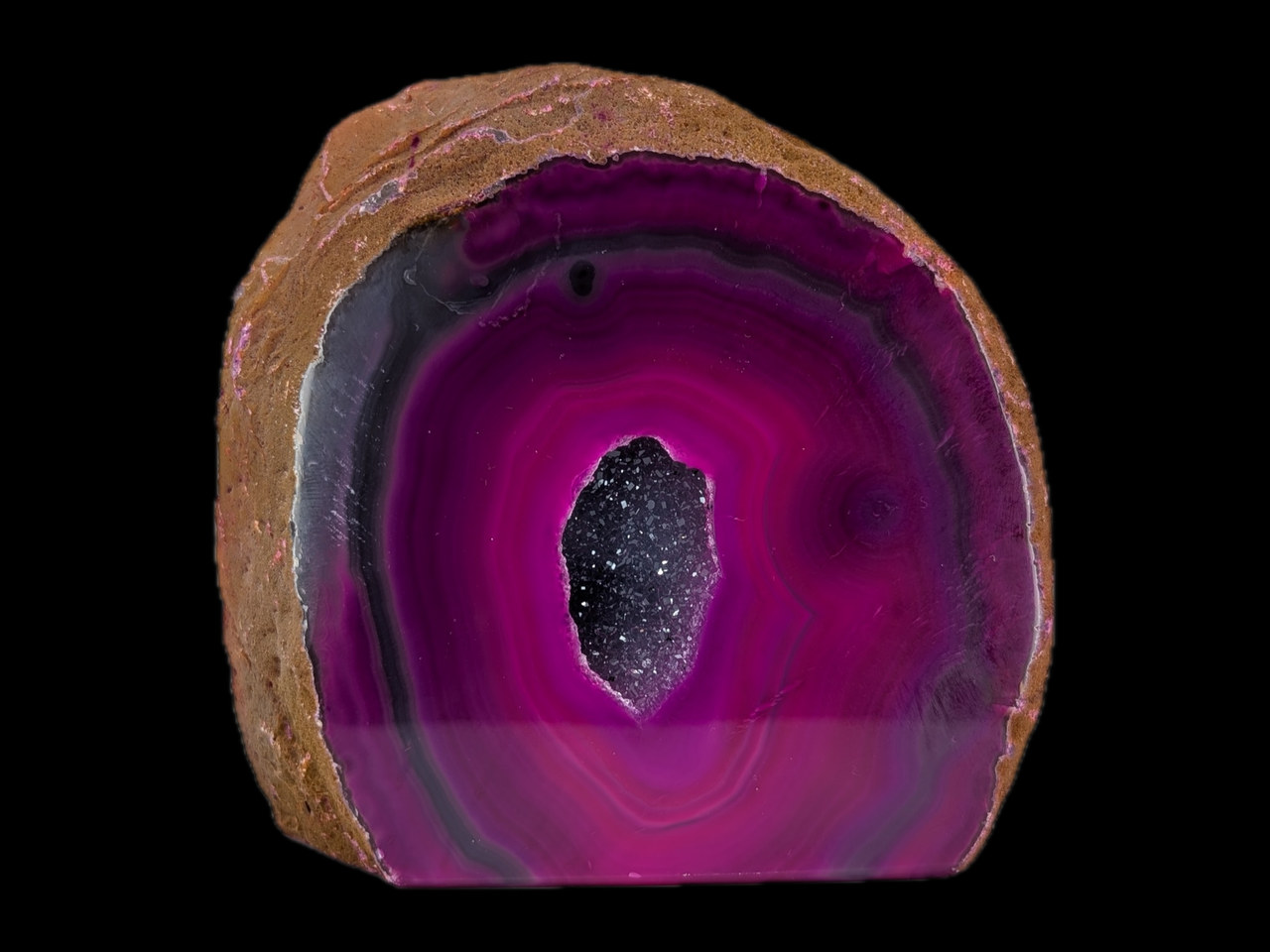 The Pink Geode: The polished face